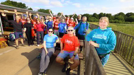 Colleagues from LNER volunteer at Yorkshire Wildlife Trust, LNER