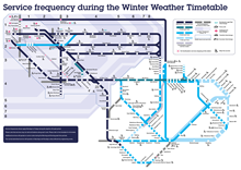 Winter Weather timetable map
