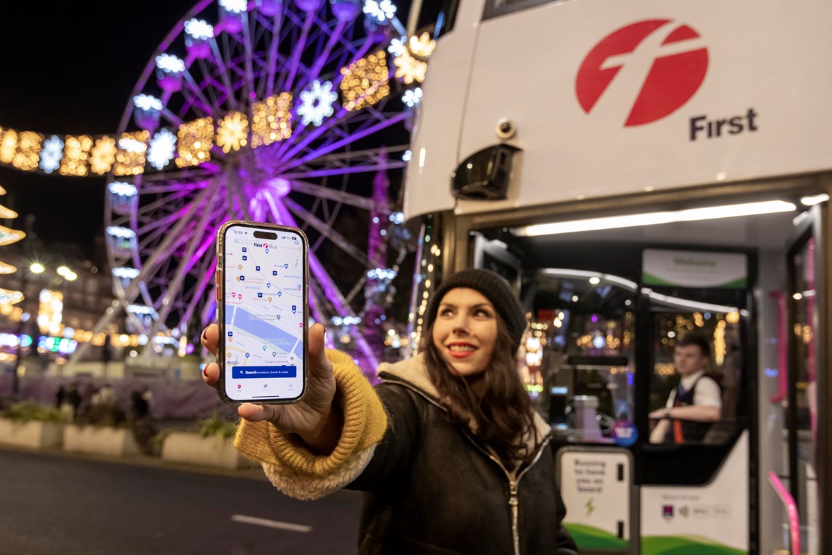 First Bus x Love Glasgow this Winter night bus passenger incentive