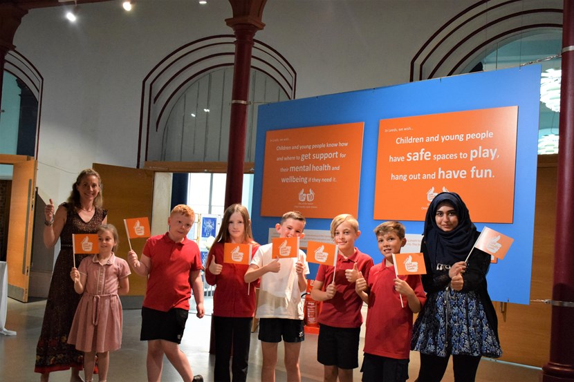 Child Friendly Leeds reveal wishes of the city’s children and young people.: CFL Launch Wishes Kippax Primary (003)