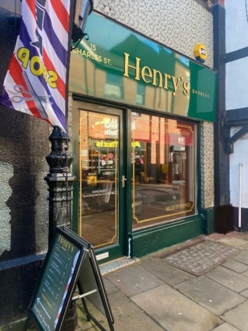 Wrexham - Henrys Barbers 15 Charles Street AFTER