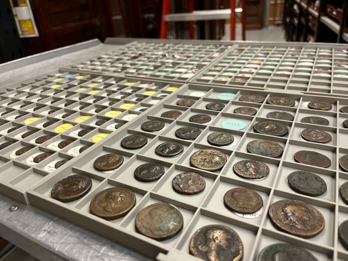 Ancient coin: The coin will now be part of the collection based at Leeds Discovery Centre, which includes coins and currency from cultures around the world spanning thousands of years of history.