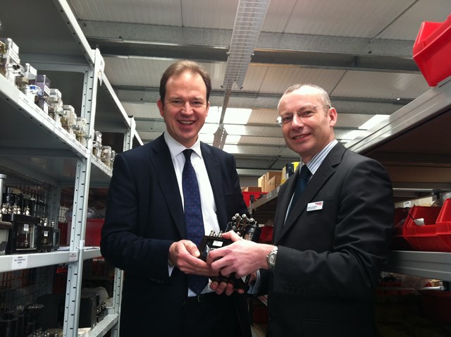 MP Jesse Norman tours Network Rail's new depot in Hereford