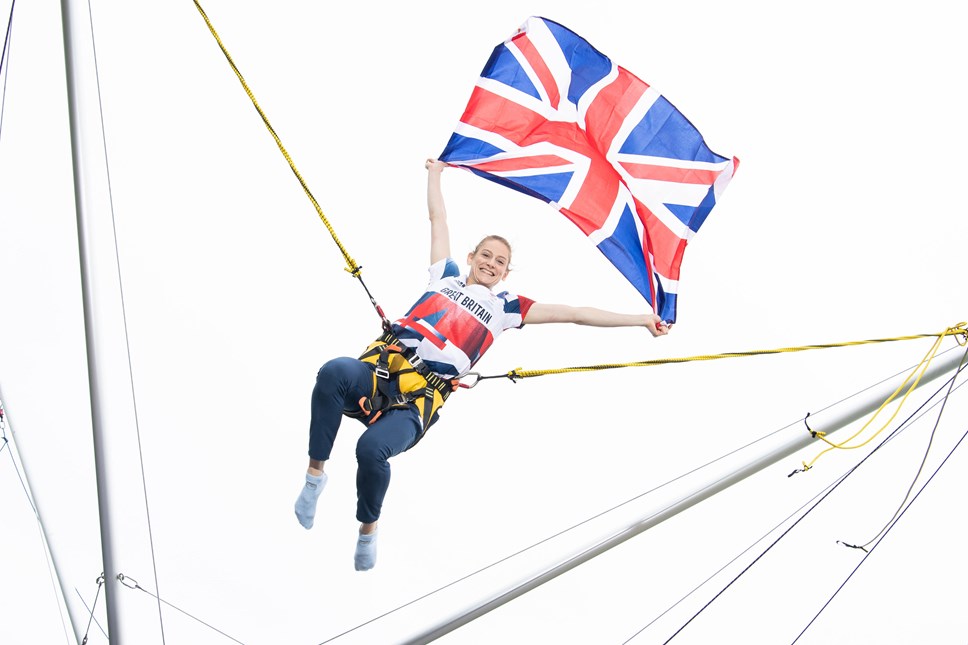 Bryony Page on Bungee Trampolines at Caister-on-Sea