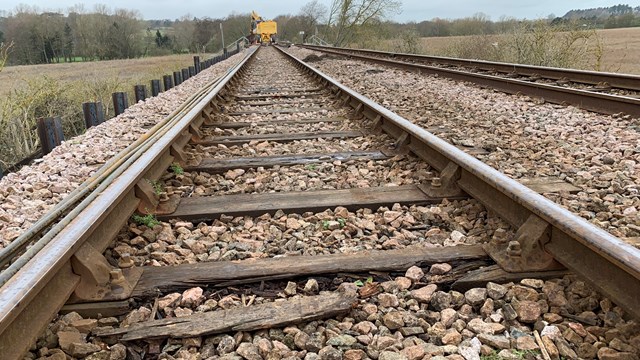 On track for the future: Ipswich-Lowestoft line improvements set to continue this summer: Some of the worn-out track that will be replaced