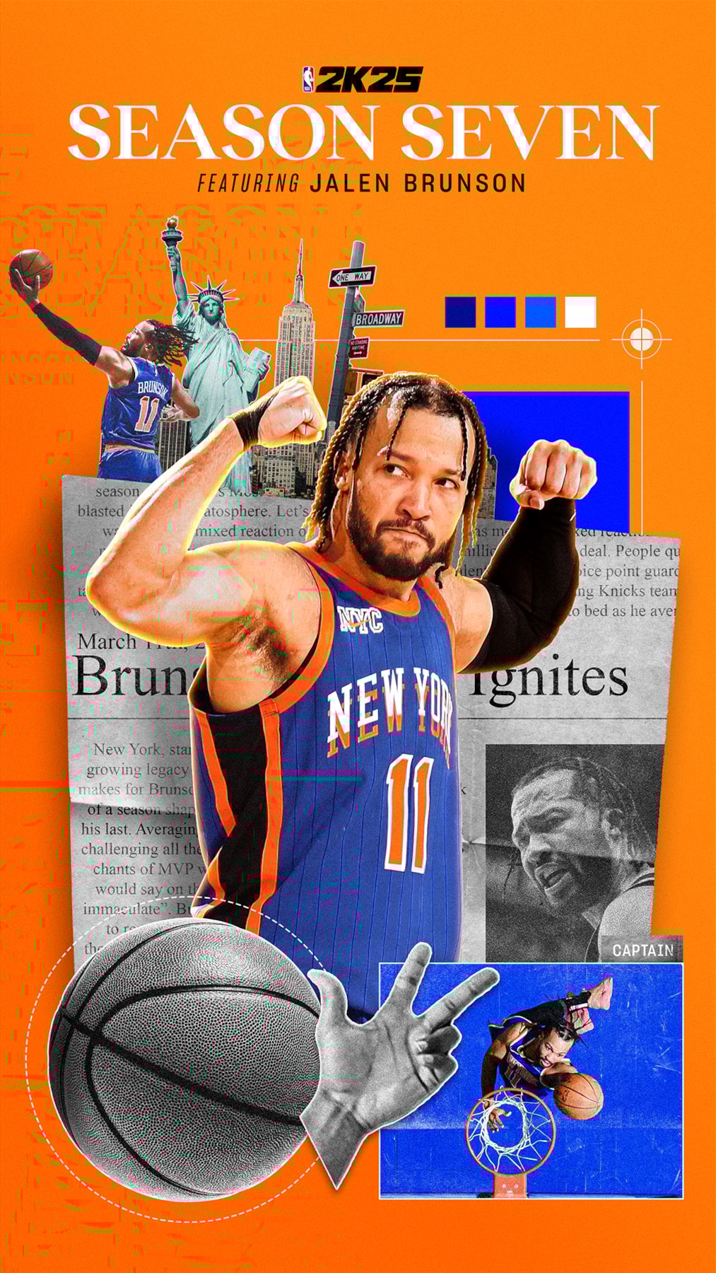 NBA 2K25 SEASON 7 JALEN BRUNSON KEY ART-2