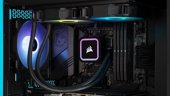 High-End PC mit LEDs und Wasserkühlung von Corsair - Creative