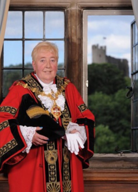 former mayor Margaret Aston