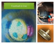 Football in sewer: Football in sewer