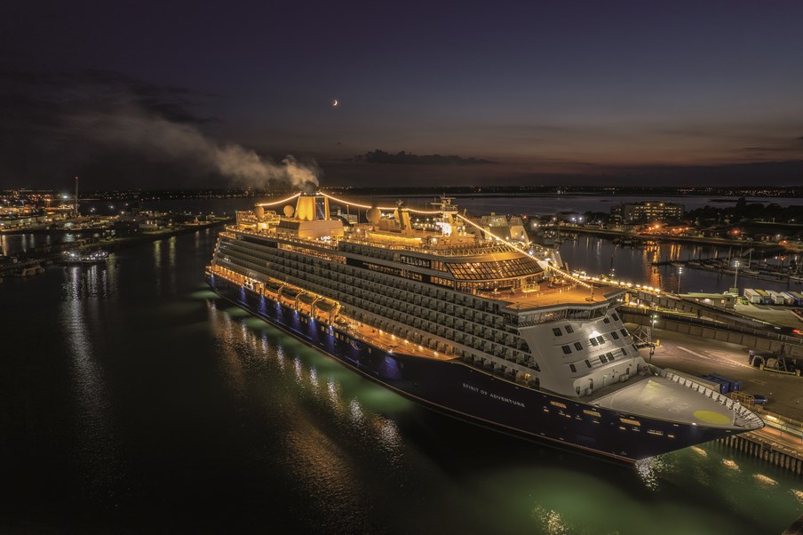 SHP Spirit of Adventure EXT 17510: Spirit of Adventure docked at Portsmouth.