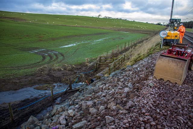 West Coast Mainline repair works completed: West Coast landslip repairs Jan 5 pic3