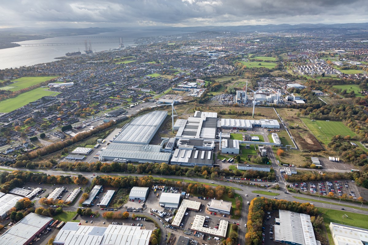 Michelin, Dundee - looking west