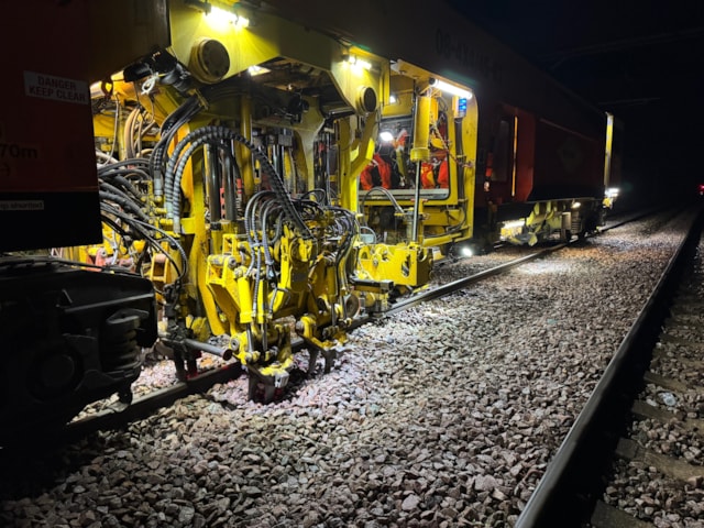 Tamper working to treat dried-out soil 1