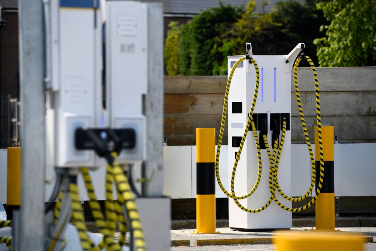 EV chargers at Hoeford Depot