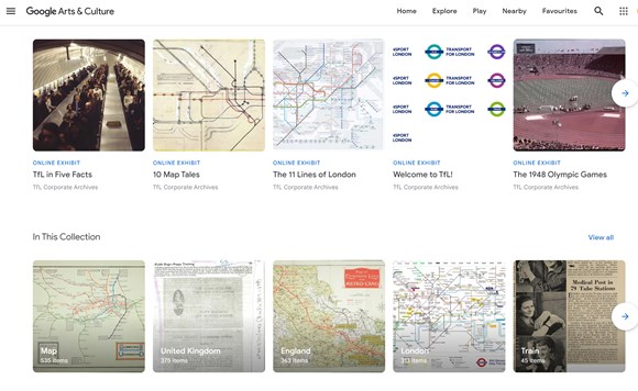 TfL collaborates with Google Arts and Culture to launch online collection of historical and contemporary content about London’s transport past: TFLARCHIVE 1