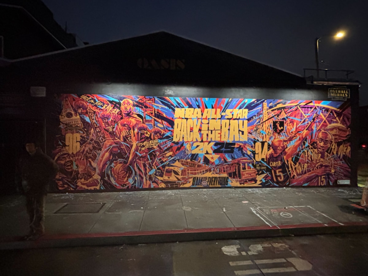 NBA 2K Mural BACK IN THE BAY Final Install