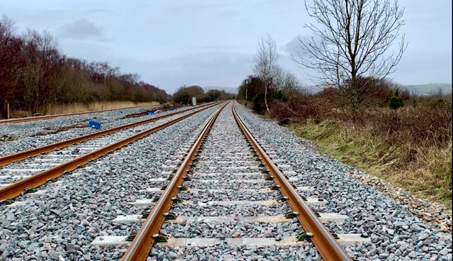 520 metres of brand new track Network Rail