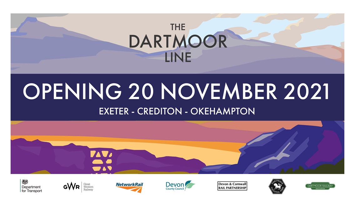 Government restores the Dartmoor Line as services resume for first time in half a century from 20 November: Opening Social artwork