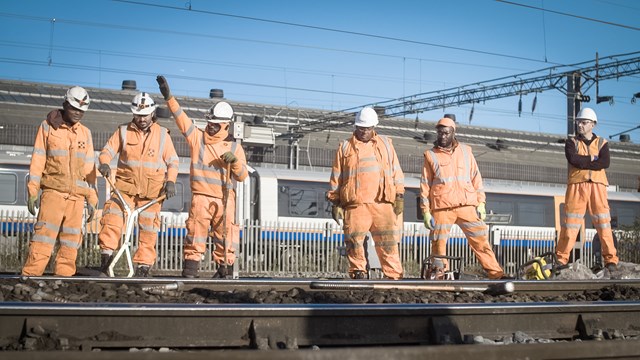 Network Rail track staff in ITV series