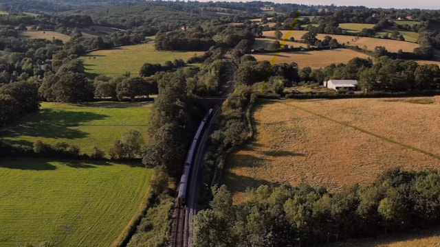 NEXT MONTH: Passengers urged to plan ahead this Easter as essential engineering work takes place across the railway in south London, Kent and Sussex: A Southeastern train winds its way through Church Settle, where Network Rail will be working this October