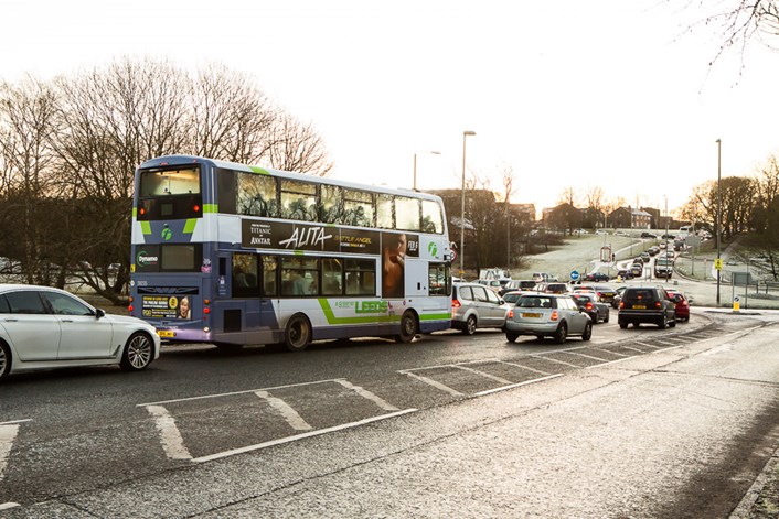 Senior councillors in Leeds to agree bus priority measures along the A61 North and A65 signal upgrades: busroundaboutstonegateroad-464566.jpg
