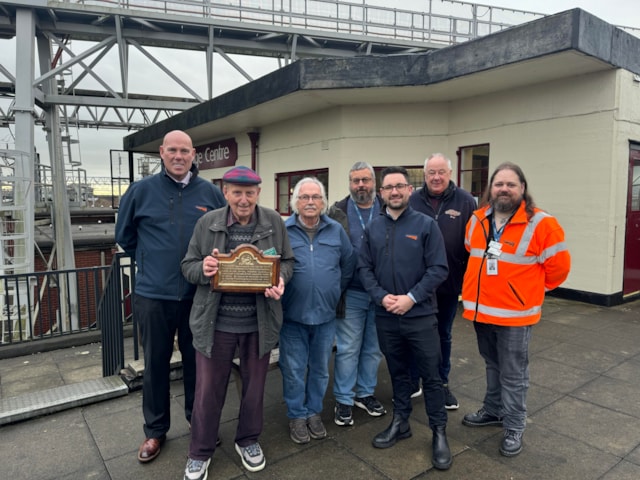 Crewe Works plaque handover 1