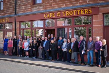 The official opening of Trotters, New Cumnock