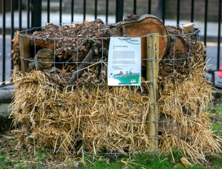 Log pile habitat