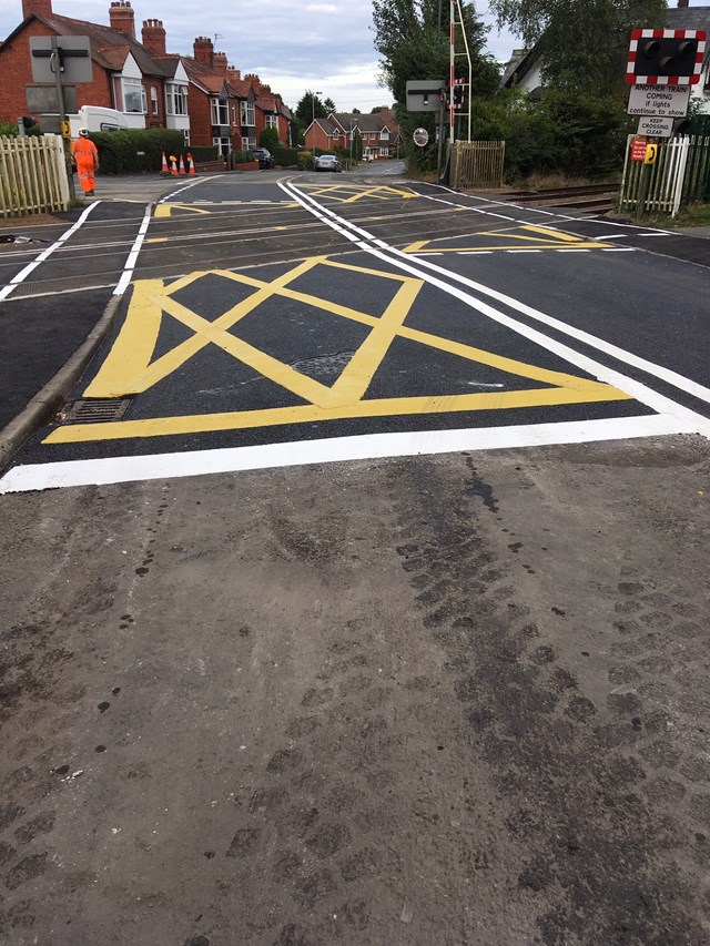 Network Rail thanks local community and motorists in Whittington following successful level crossing upgrade: Whittington level crossing 08.09.19