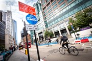 Cyclist at Bishopsgate: Cyclist at Bishopsgate