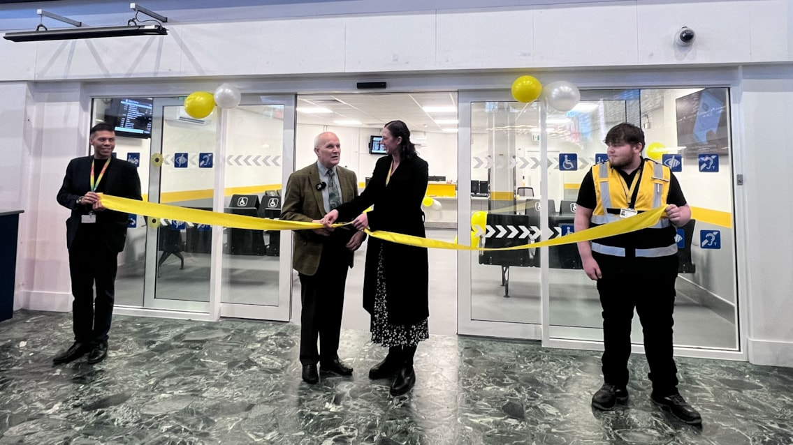 Euston station’s new and improved assisted travel lounge reopens to passengers: Vidar Hjardeng MBE opens the improved assisted lounge at Euston