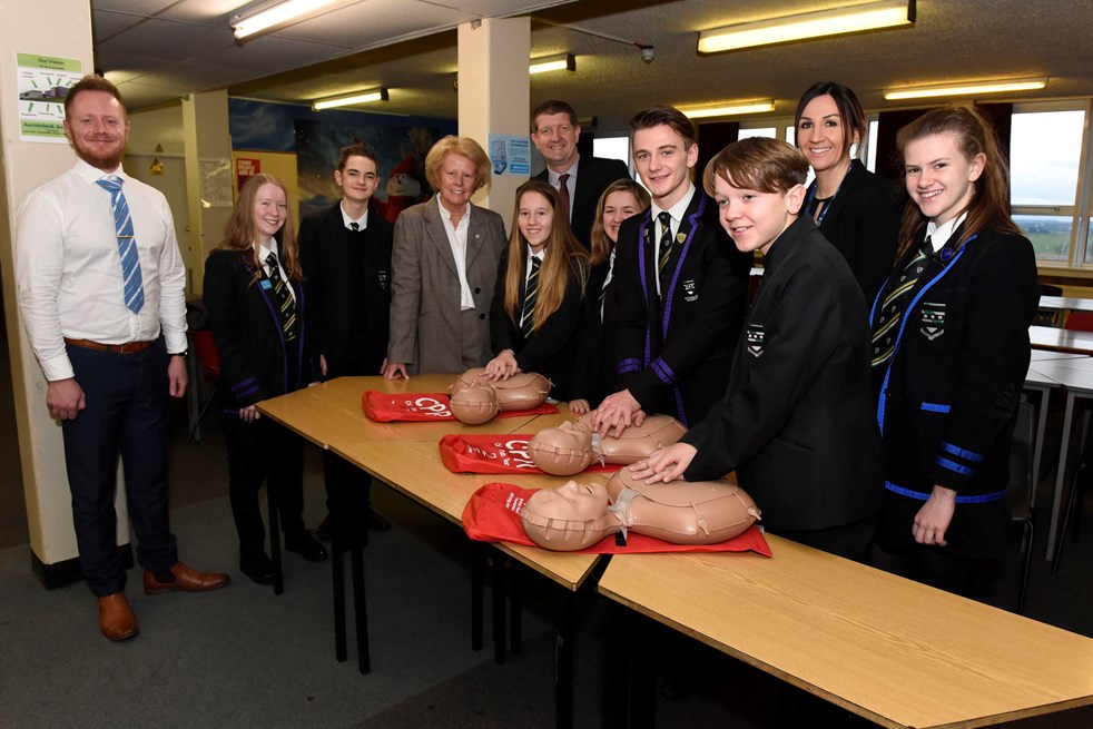 Hearty commitment for CPR training in East Ayrshire schools