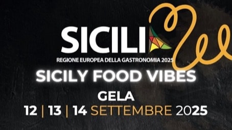 Sicilia Regione Gastronomica Europea 2025, sulle orme di Archestrato: Gela celebra il binomio cibo-cultura con "Sicily Food Vibes": LocandinaSFV