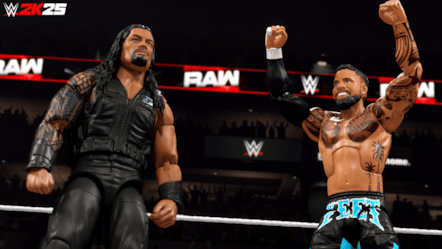 WWE 2K25 Mattel Roman Reigns and Jey Uso Switch 2