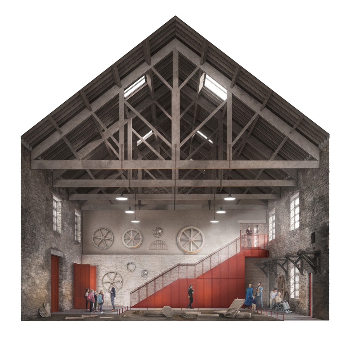 National Slate Museum's redevelopment visual of Foundry space.