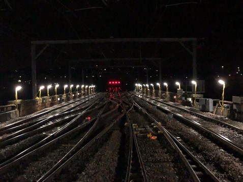 completed track upgrade