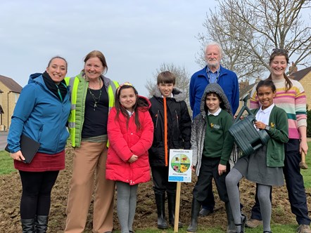 Wildflower planting Trefoil Way