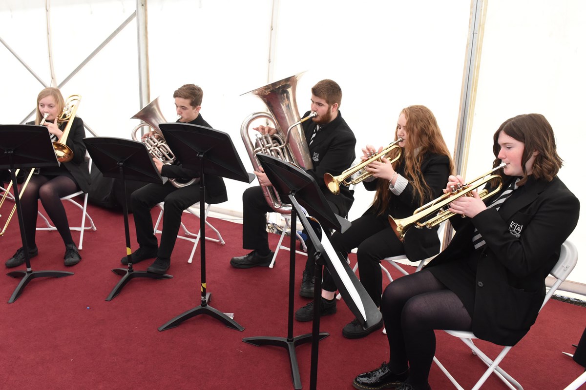 Cumnock Academy brass band