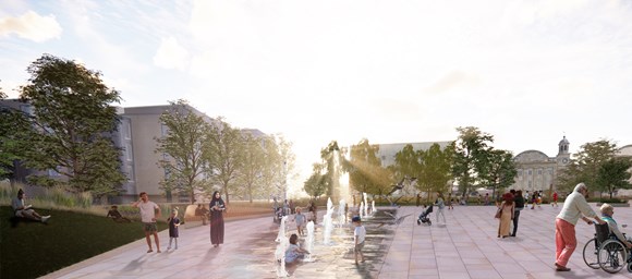 Planning application to transform the Castle and Eye of York submitted: Water feature