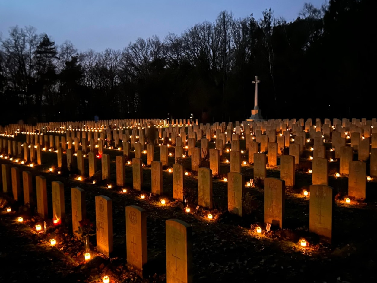 Leeds WW2 soldier photos: Stichting Adoptiegraven Foundation works to honour the memory of the 693 men buried on the outskirts of Venray.
Every Autumn, residents in the Dutch village “adopt” a soldier, placing candles, flowers and photographs to represent the families in the UK who are not able to visit.