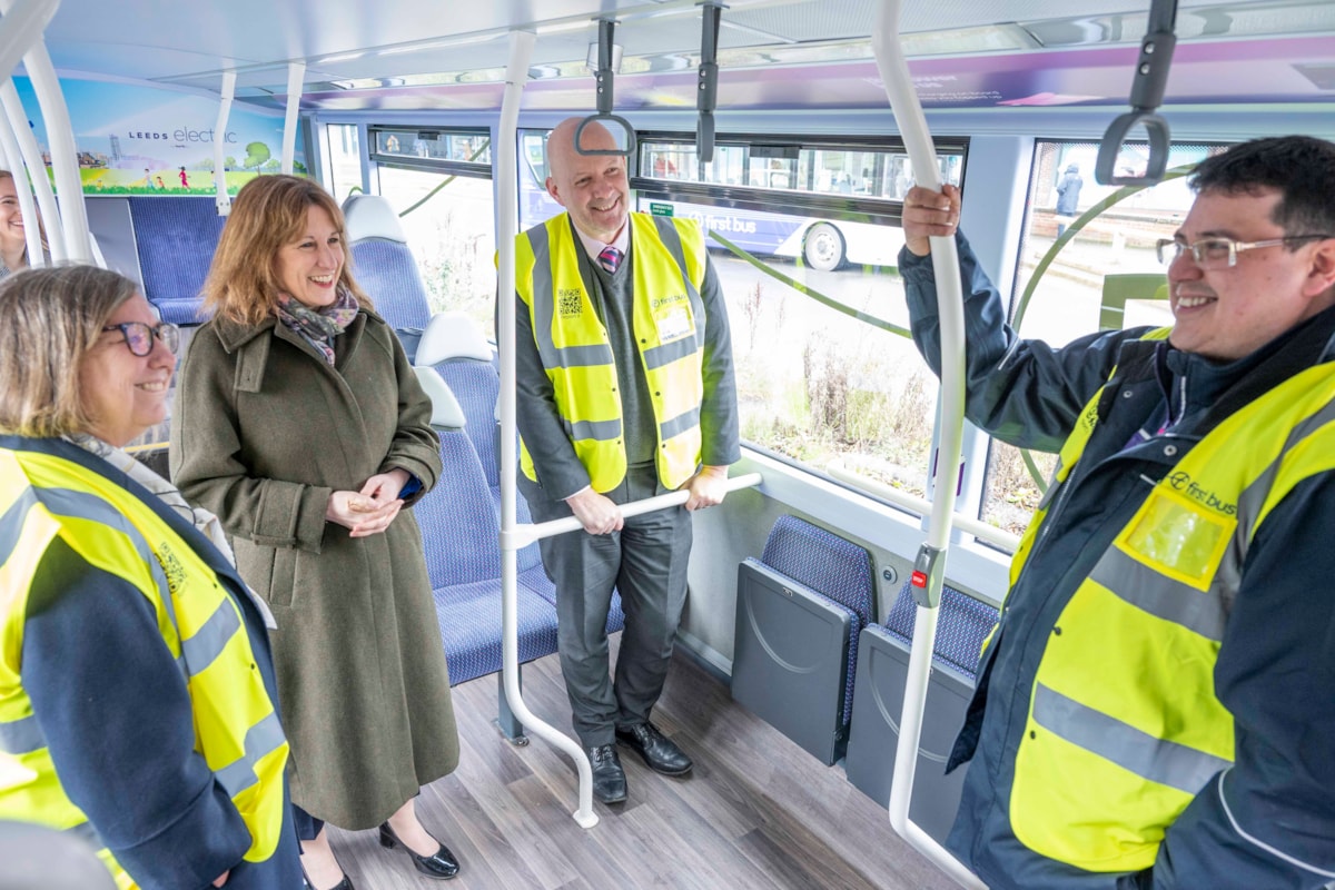 First Bus Bramley Rachel Reeves visit 1