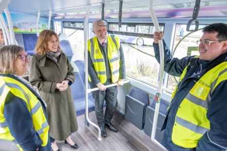 First Bus Bramley Rachel Reeves visit 1