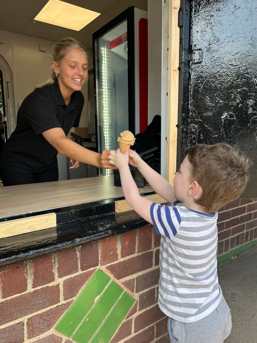 Sweet refreshments as Pudsey Park kiosk reopens: IMG-20240801-WA0011