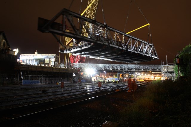 VIDEO: Timelapse captures milestone of electrification work to improve rail journeys in South Wales: Bridge Street Bridge removal