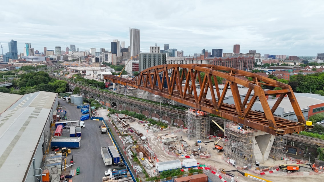 Curzon 2 viaduct installed over the Cross City line 1
