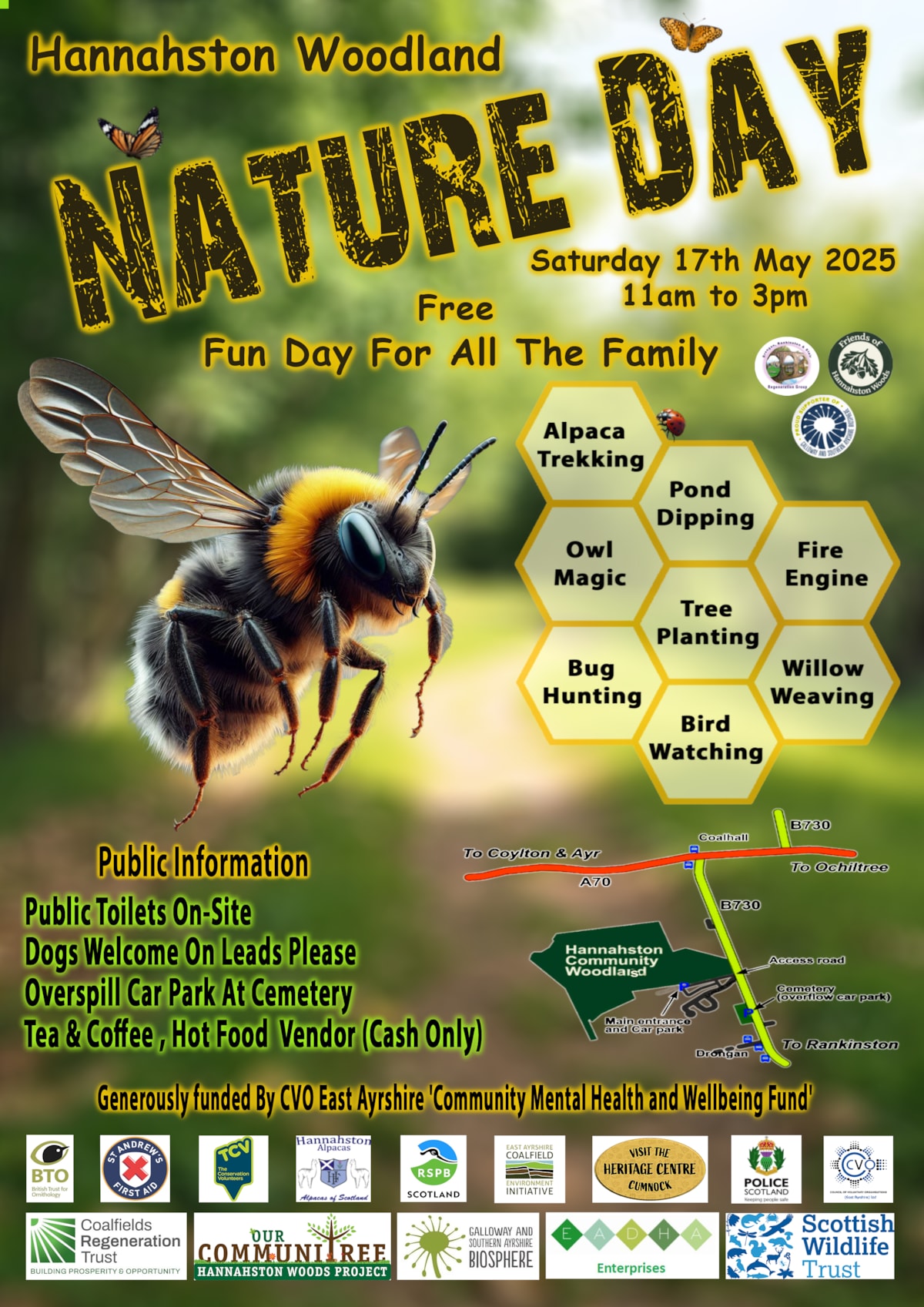 Hannahston Woods Nature Day poster