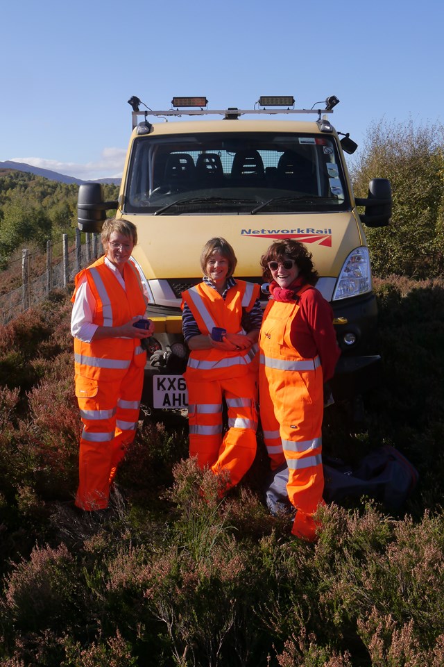 Butterfly Conservation volunteers at Newtonmore