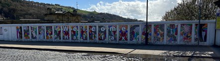 This image shows the artwork at Halifax station (2)