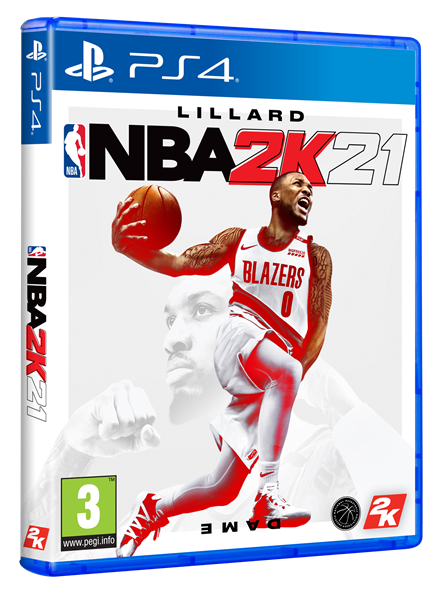 NBA 2K21 Packaging Damian Lillard PlayStation 4 (3D)