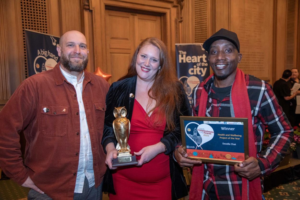 Doodle Chat Compassionate City Awards 1: Team Doodle Chat at the Compassionate City Awards 2025.